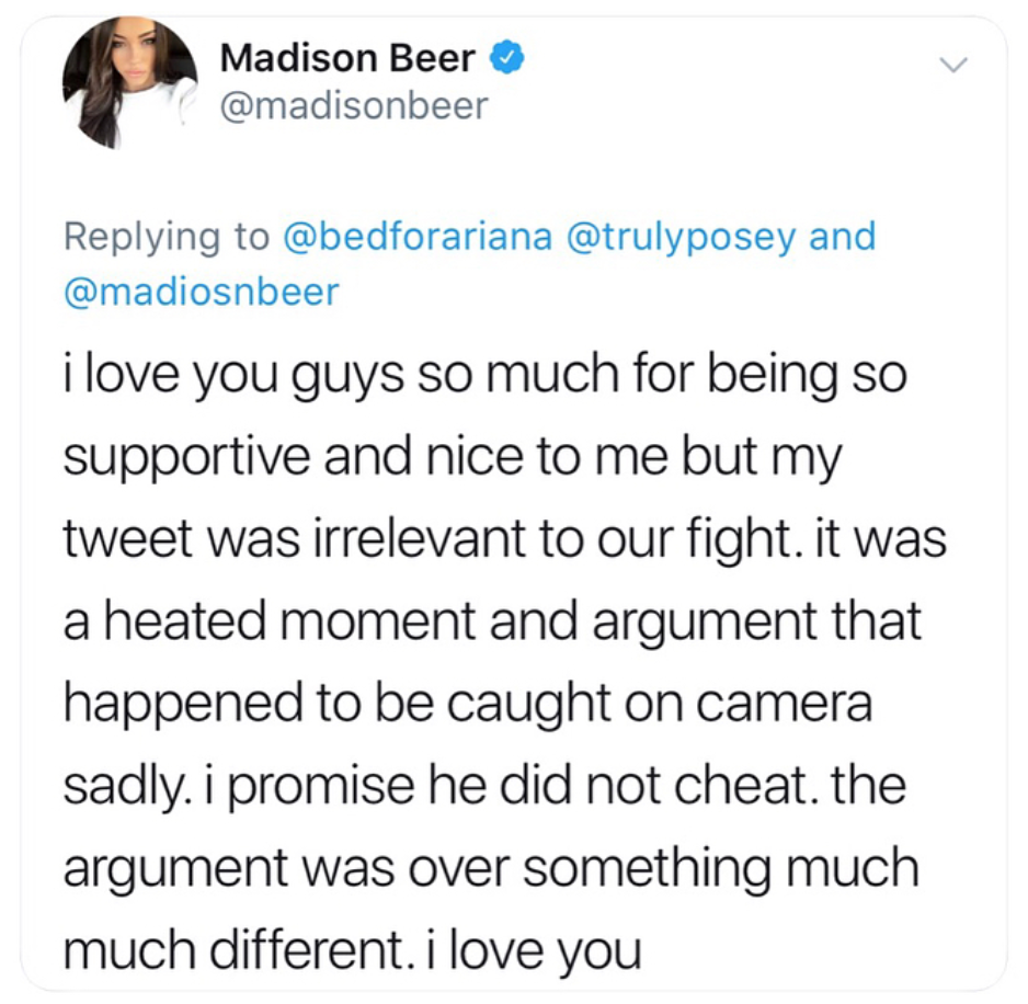 Madison Beer caught in heated argument with boyfriend Zack Bia | Girlfriend